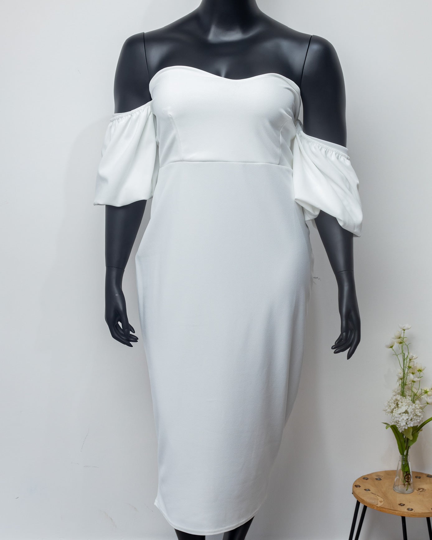 White bodycon maxi dress – Fashionredux