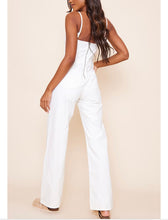 Load image into Gallery viewer, Strappy Denim jumpsuit
