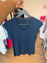 Load image into Gallery viewer, Stretchy ribbed scoop neck top
