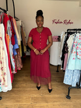 Load image into Gallery viewer, Wine tulle maxi skirt two piece
