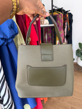 Load image into Gallery viewer, Army green midi bag
