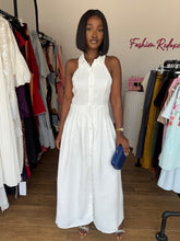 Load image into Gallery viewer, White maxi mini pleats dress
