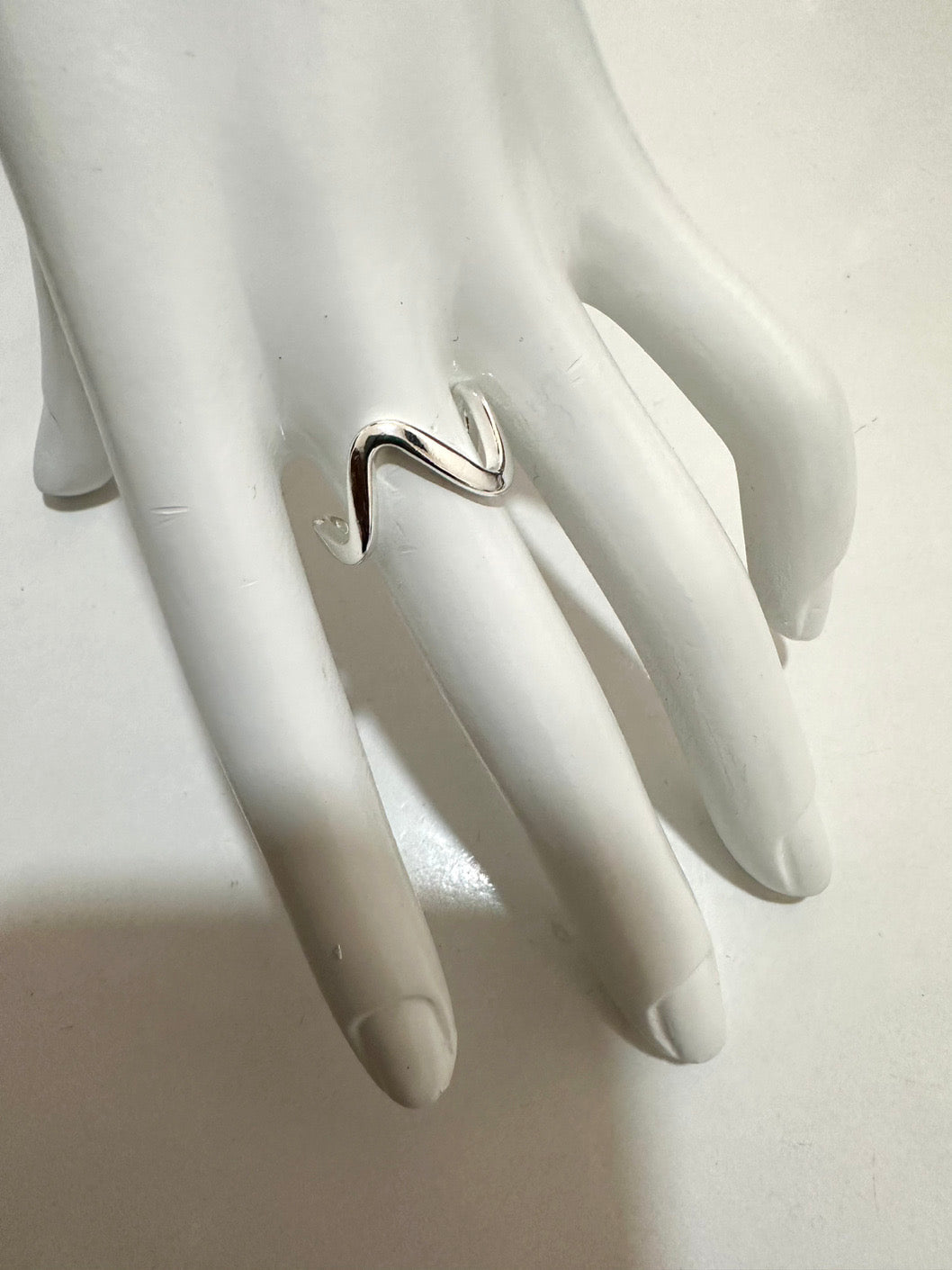 Silver irregular ring