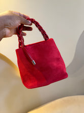 Load image into Gallery viewer, Red mini suede bag
