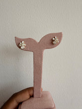 Load image into Gallery viewer, Gold and diamond encrusted studs
