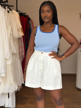 Load image into Gallery viewer, White linen shorts
