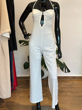 Load image into Gallery viewer, White open back jumpsuit
