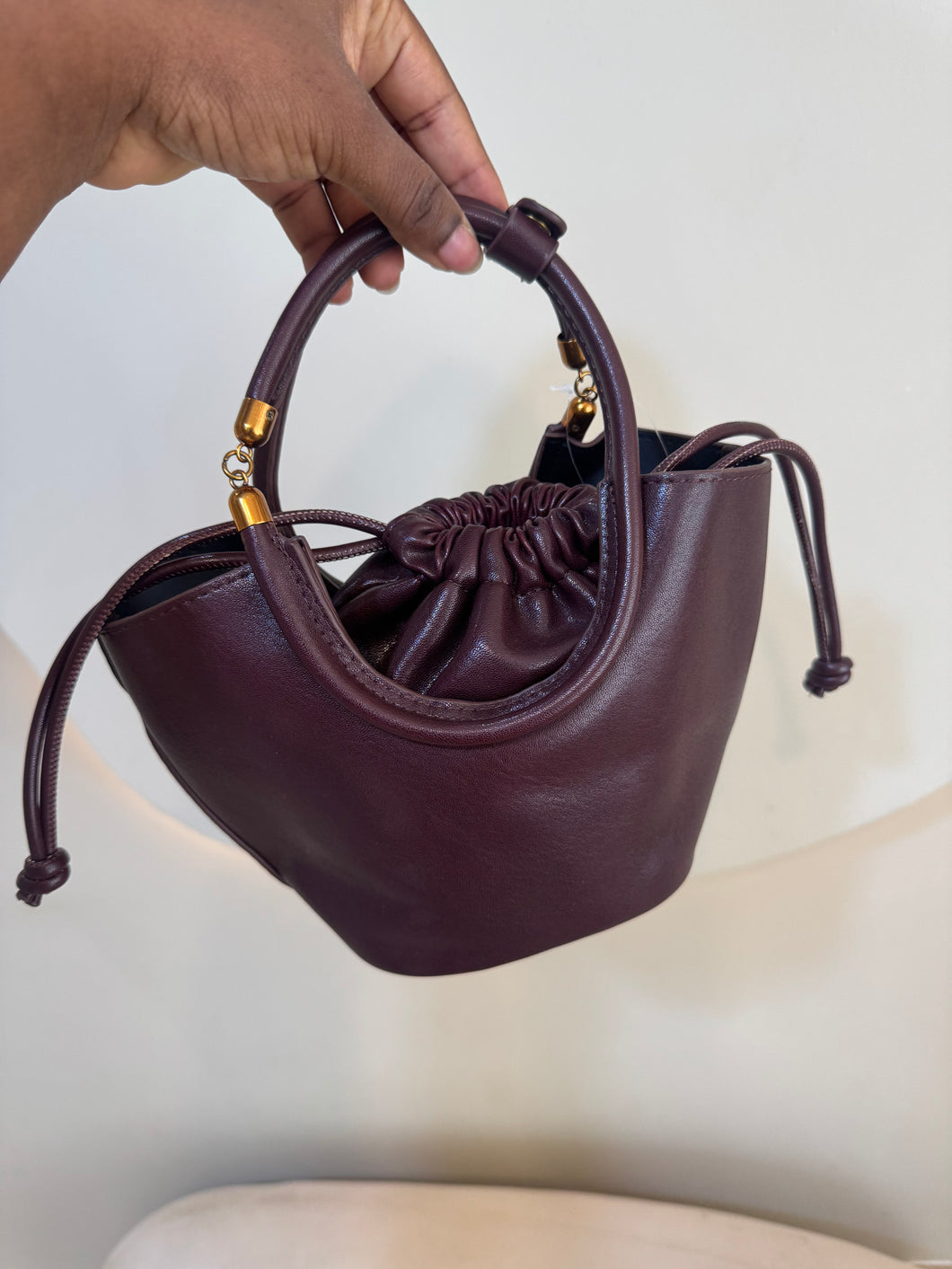 Brown mini bag