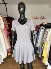 Load image into Gallery viewer, Grey knit mini dress
