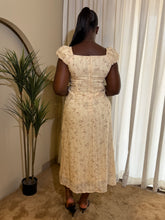 Load image into Gallery viewer, Yellow floral midi dress
