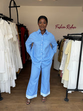 Load image into Gallery viewer, Blue striped two piece
