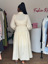 Load image into Gallery viewer, Cream lace detail maxi dress
