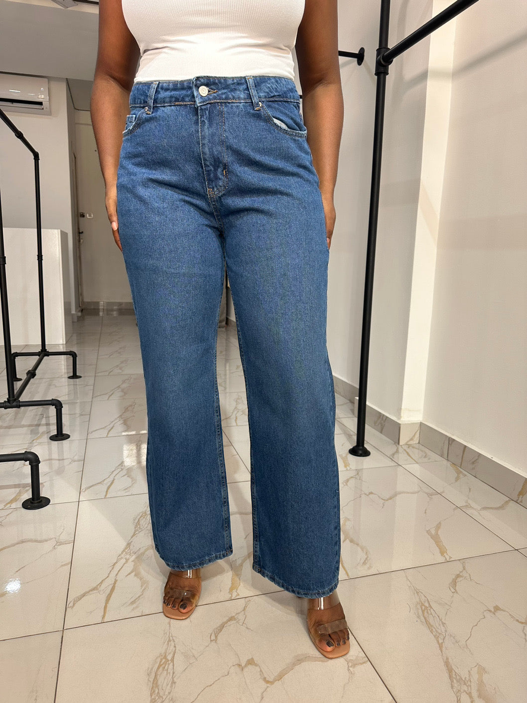 Blue palazzo Jeans