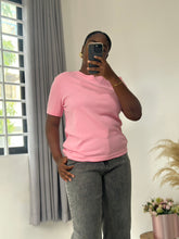 Load image into Gallery viewer, Pink cotton Tshirt
