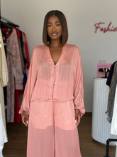 Load image into Gallery viewer, Light pink trousers two piece
