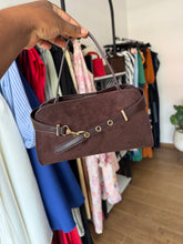 Load image into Gallery viewer, Brown suede mini bag
