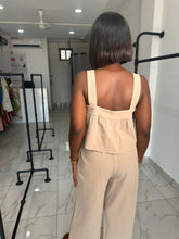 Load image into Gallery viewer, Brown sleeveless two piece
