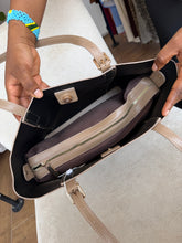 Load image into Gallery viewer, Light brown midaxi tote bag
