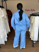 Load image into Gallery viewer, Blue striped two piece
