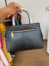 Load image into Gallery viewer, Black and white midi bag
