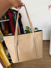 Load image into Gallery viewer, Light brown midaxi tote bag

