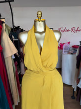 Load image into Gallery viewer, Mustard midi elasticated waist dress
