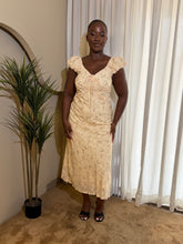 Load image into Gallery viewer, Yellow floral midi dress
