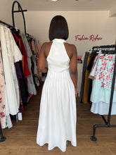Load image into Gallery viewer, White maxi mini pleats dress
