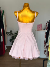 Load image into Gallery viewer, Pink mini flair dress
