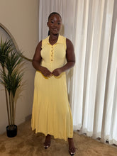 Load image into Gallery viewer, Yellow gold detail maxi dress
