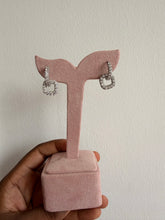 Load image into Gallery viewer, Silver mini drop earrings
