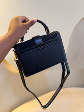 Load image into Gallery viewer, Black mini gold detail bag
