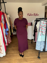Load image into Gallery viewer, Mauve short sleeve two piece

