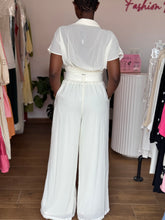 Load image into Gallery viewer, Cream belted two piece
