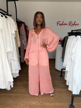 Load image into Gallery viewer, Light pink trousers two piece
