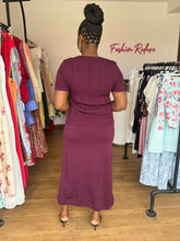 Load image into Gallery viewer, Mauve short sleeve two piece
