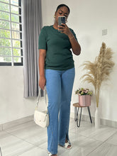 Load image into Gallery viewer, Green cotton Tshirt
