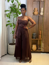 Load image into Gallery viewer, Brown corset two piece
