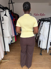 Load image into Gallery viewer, Brown tie waist trousers
