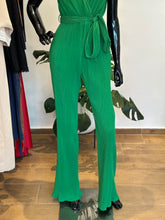 Load image into Gallery viewer, Green pleated jumpsuit
