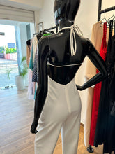 Load image into Gallery viewer, White open back jumpsuit
