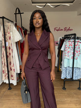Load image into Gallery viewer, Brown trousers two piece
