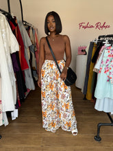 Load image into Gallery viewer, Yellow and white chiffon floral print trousers

