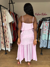 Load image into Gallery viewer, Pink maxi sleeveless dress
