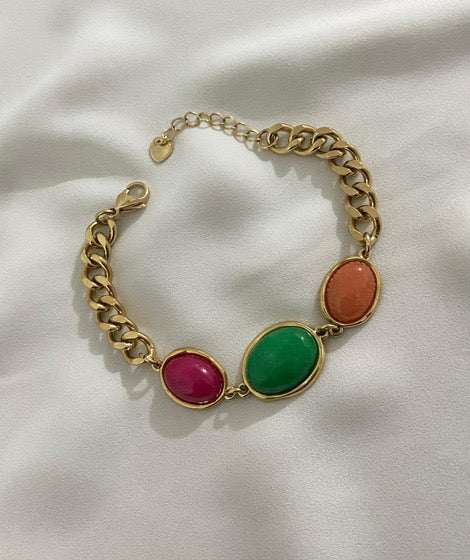 Three color gold bracelet