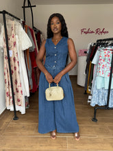 Load image into Gallery viewer, Denim vest two piece
