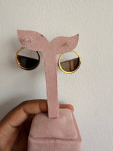 Load image into Gallery viewer, Brown and gold drop earrings
