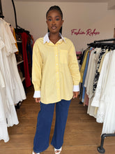 Load image into Gallery viewer, Yellow striped longsleeves shirt
