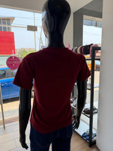 Load image into Gallery viewer, Deep red stretchy tshirt

