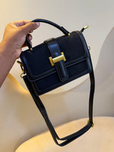 Load image into Gallery viewer, Black mini gold detail bag
